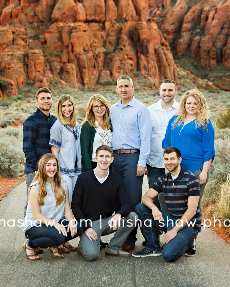 Amazing Family in the Red Rocks | St George Utah Family Photographer