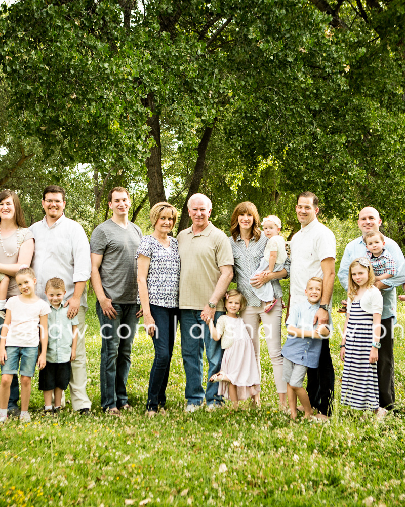 Beautiful Family In The Field |St George Utah Extended Family Photographer