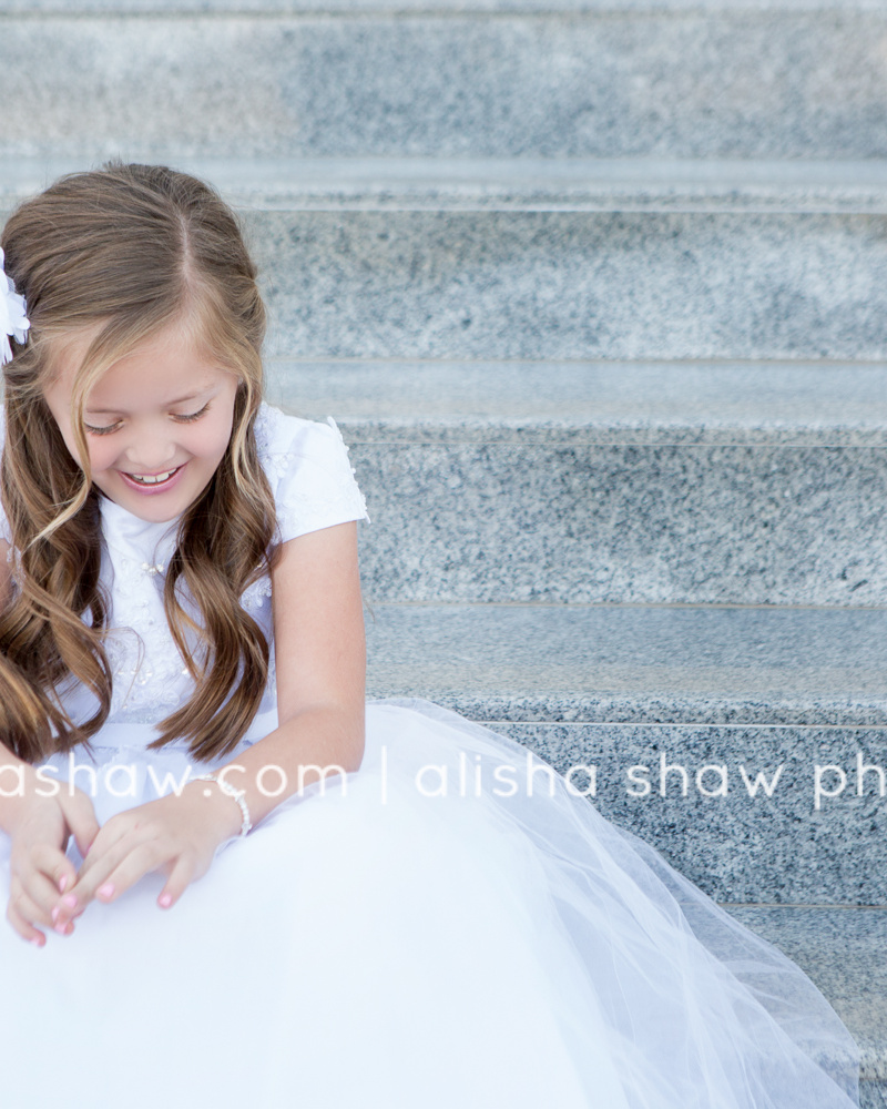 Excited to be Baptized | St George Utah Child Photographer