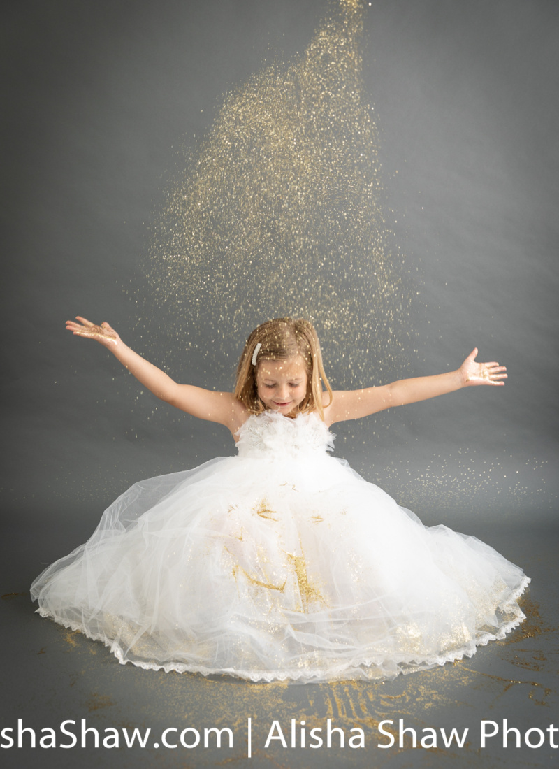 Glitter Glitter Everywhere | St George Utah Children Photographer