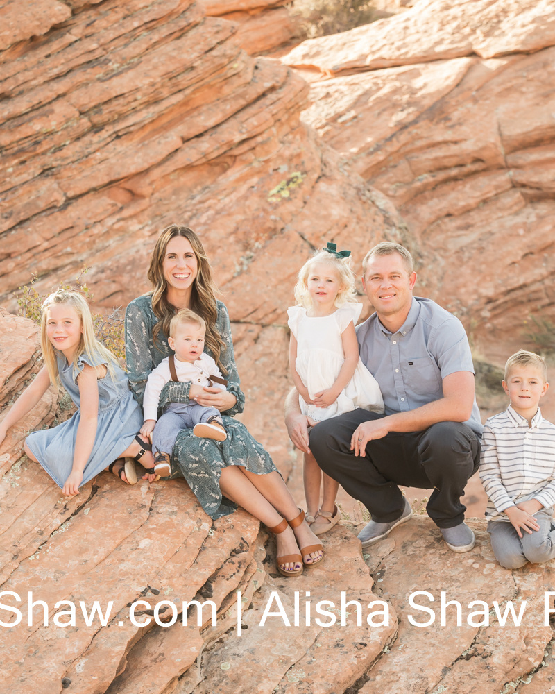 Family In The Rocks | St George Utah Family Photographer