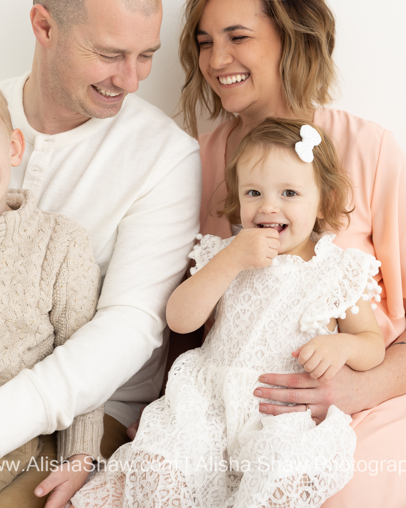 Soft Neutral Studio Family | St George Utah Family Photographer