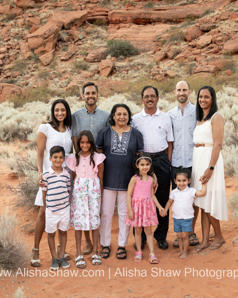 Desert Red Rocks Family | St George Utah Extended Family Photographer