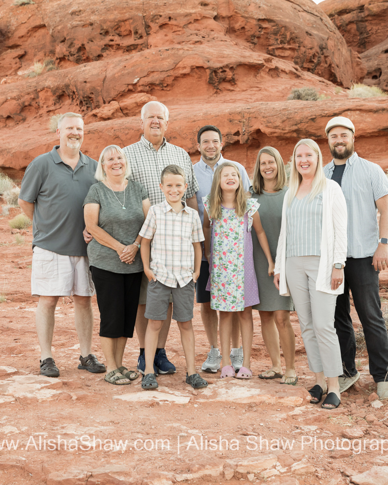 Red Rock Generations | St George Utah Extended Family Photographer