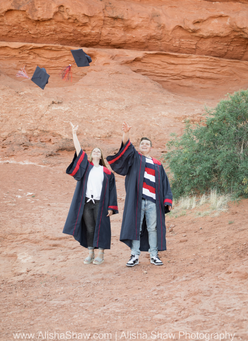 Class of 2021 Seniors & pup | St George Utah Senior Portrait Photographer