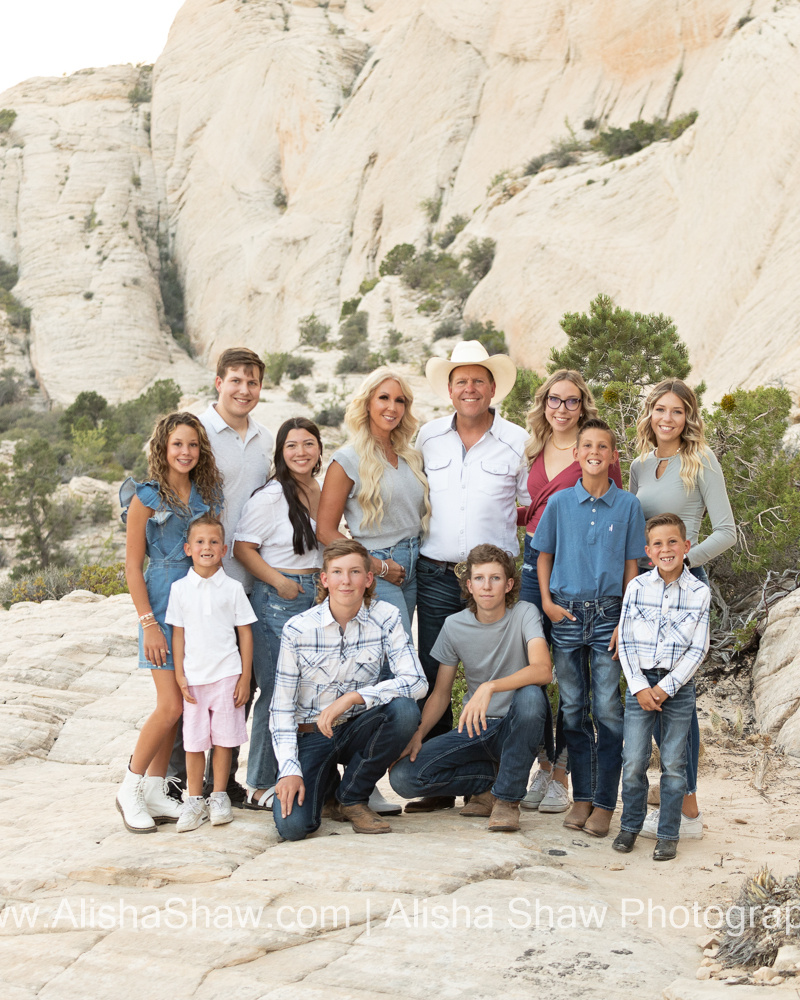 White Rock Western Family | St George Utah Family Photographer