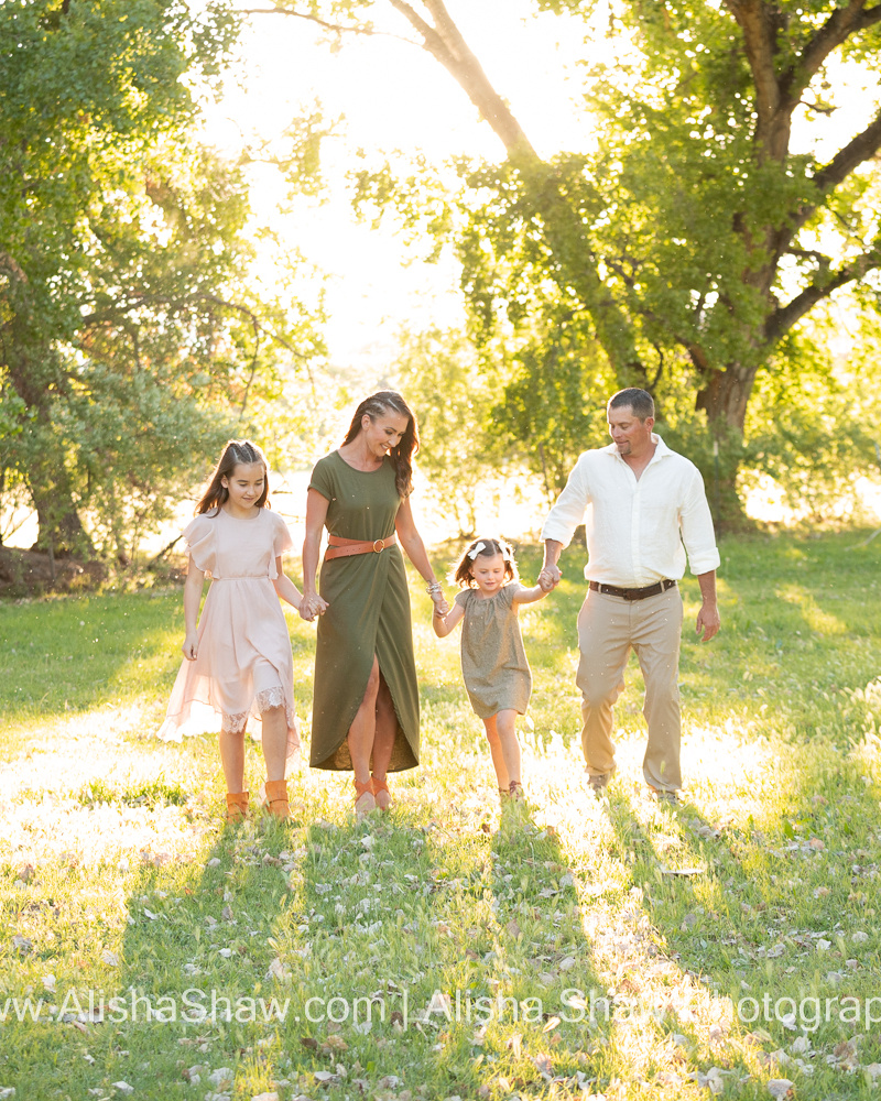 Soft Green Backlit and Beautiful Family | St George Utah Family Photographer