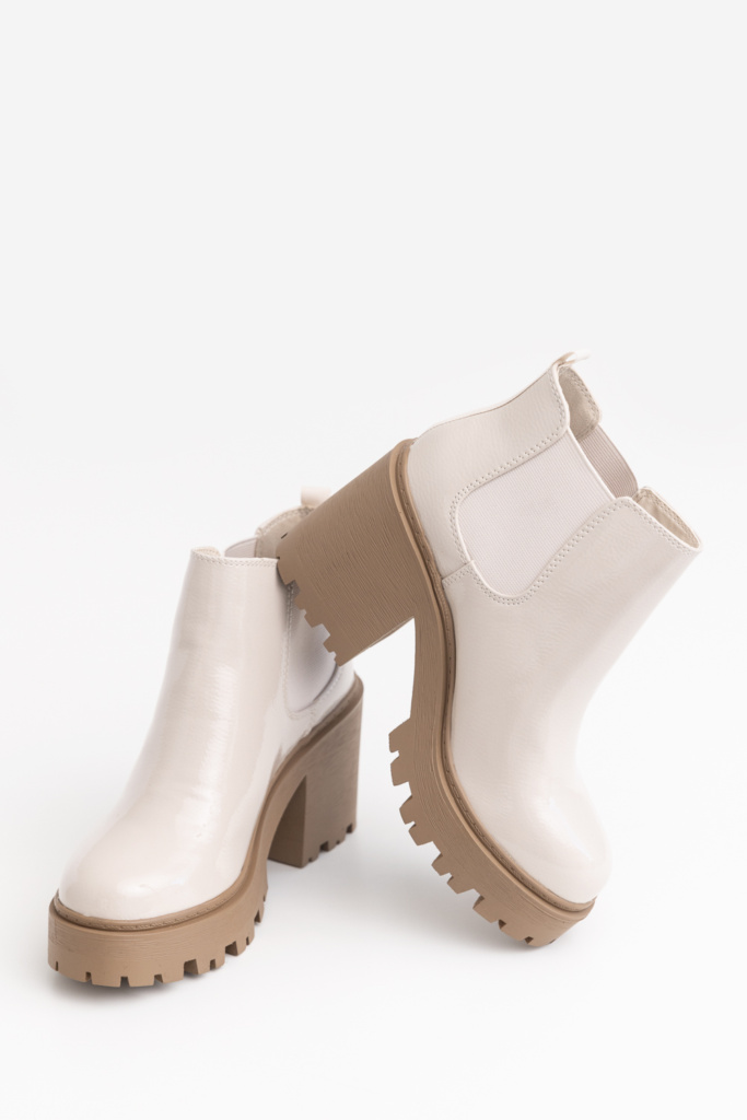 cream boots
